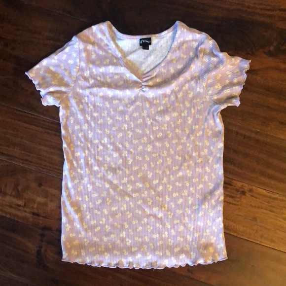 Art class | girls purple floral t-shirt - Picture 2 of 10